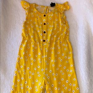 Art Class yellow floral jumpsuit